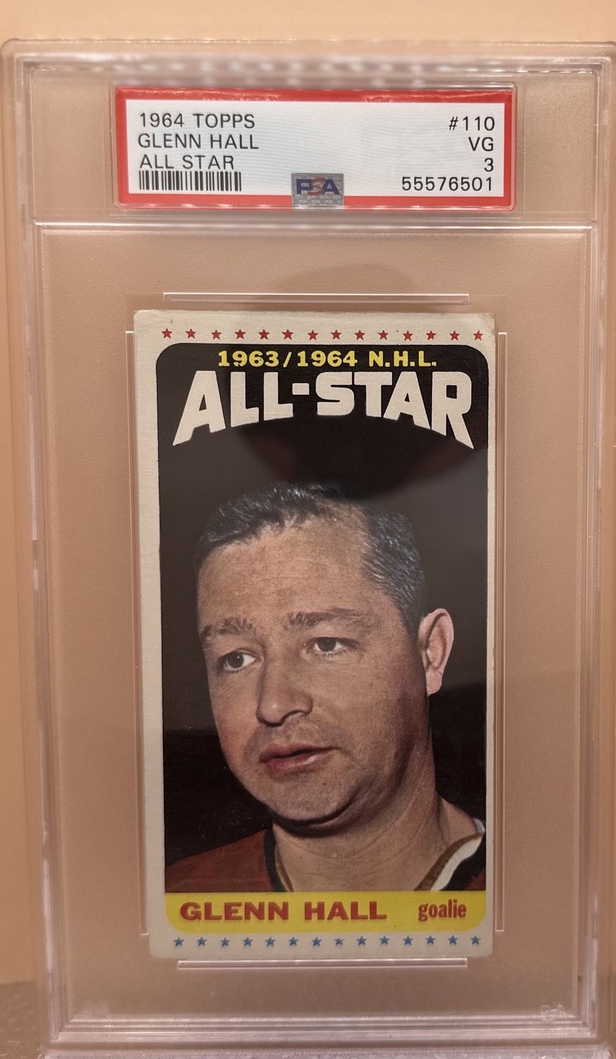 1964 Topps Glenn Hall #110 - PSA 3 (SS)