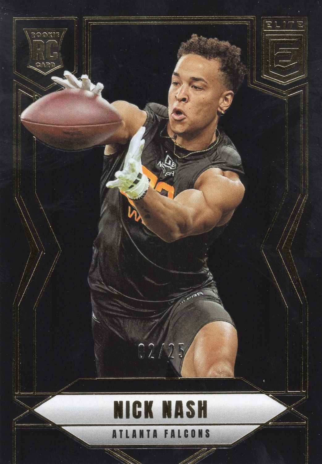 2025 Panini Donruss Elite Nick Nash Black 02/25 Rookie Card