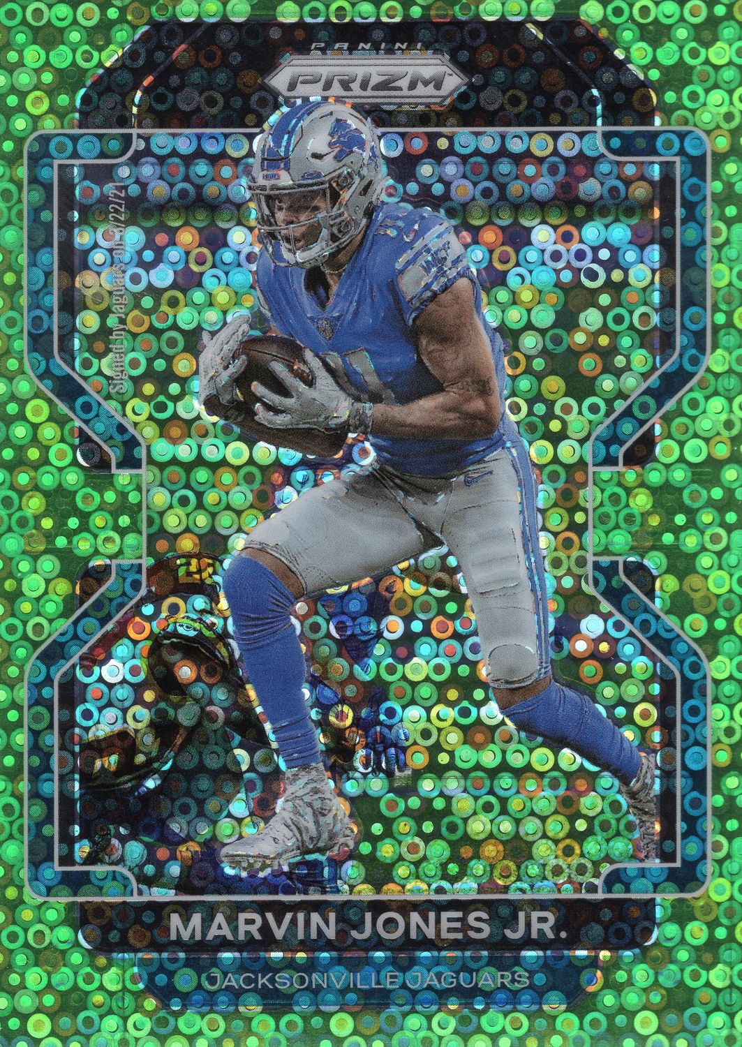 2021 Panini Prizm Marvin Jones Jr. Green Disco 1/5 Jacksonville Jaguars #12