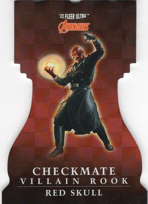 2022 Fleer Ultra Avengers Checkmate Black Rook Red Skull #CP-25