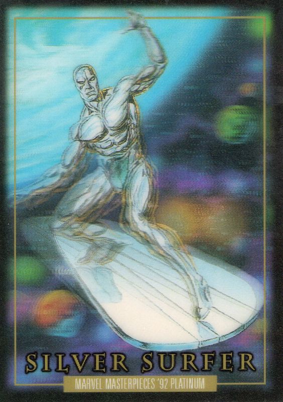 2024 Skybox Marvel Masterpieces ‘92 Platinum Silver Surfer #90 LENTICULAR Insert