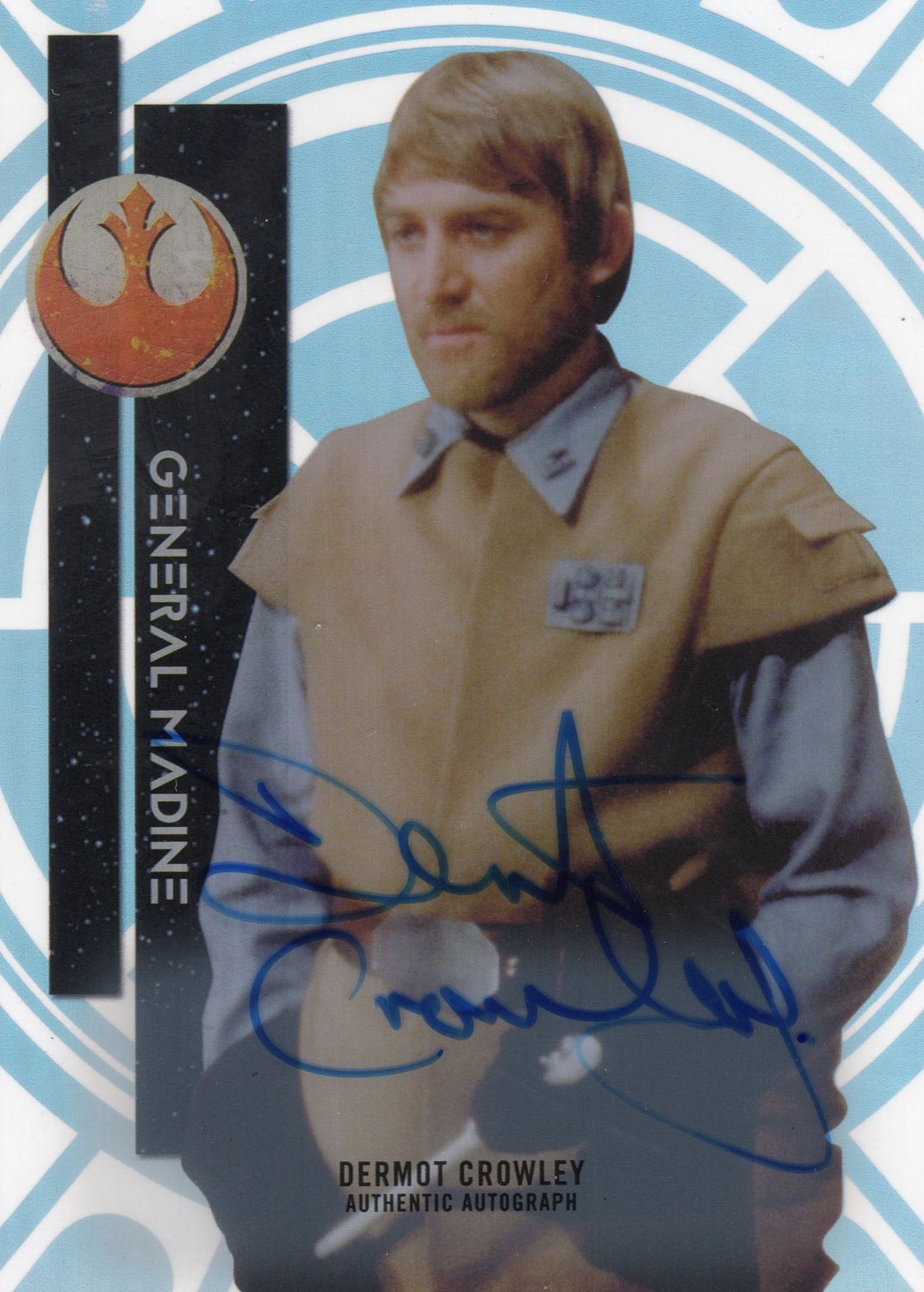 2015 Topps Star Wars #19 High Tek Rebel Alliance Genera; Madine Autograph