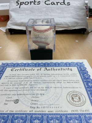 Mike Schmidt Autograph Baseball Signed 12/12/1993 Inscribed &#39;548&#39; with COA