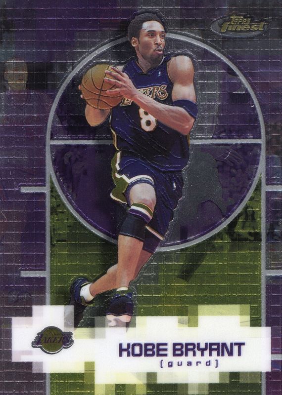 Kobe Bryant 2000-01 Topps Finest #8 Los Angeles Lakers HoF