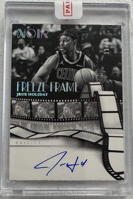 2024-25 Panini Noir Jrue Holiday Freeze Frame On Card Auto 11/49 Celtics Sealed