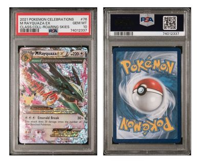 2021 Pokémon Celebrations M Rayquaza EX 76/108 - PSA 10