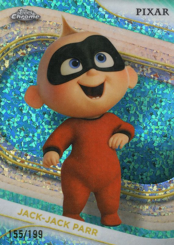 2025 Topps Chrome Disney Jack-Jack Parr 155/199 Incredibles Aqua Mini-Diamond