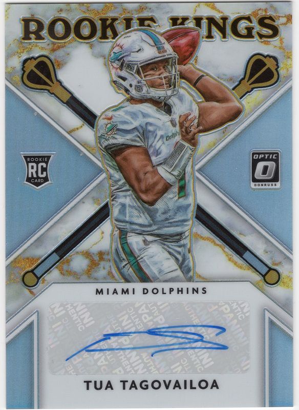 2020 Panini Donruss Optic Rookie Kings Tua Tagovailoa 31/35 Auto Rookie Card