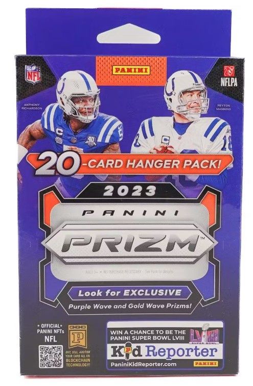 2023 Panini Prizm Football Hanger Box (Purple &amp; Gold Wave Parallels!)
