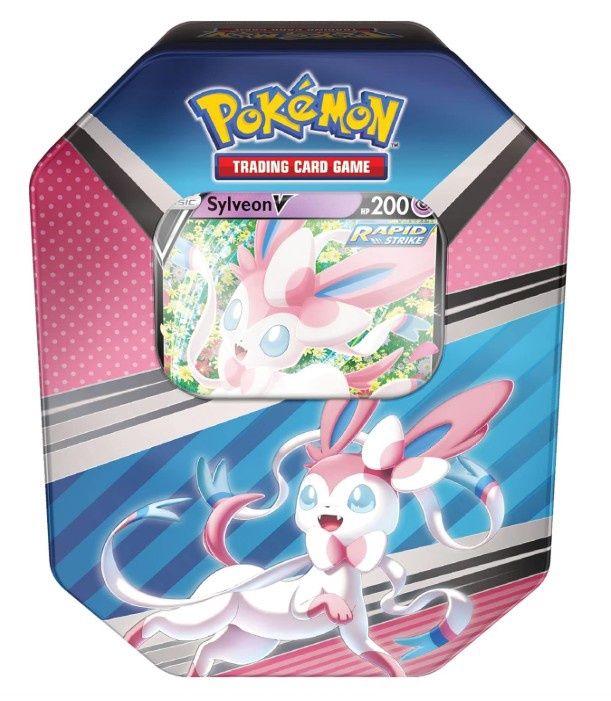 Pokémon TCG: V Heroes Tin Sylveon (1 Foil Card &amp; 4 Booster Packs)