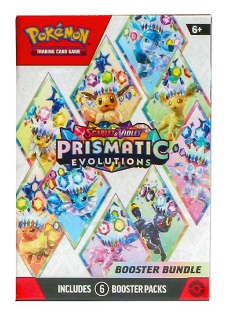 Pokemon Scarlet &amp; Violet: Prismatic Evolutions 6-Pack Booster Bundle