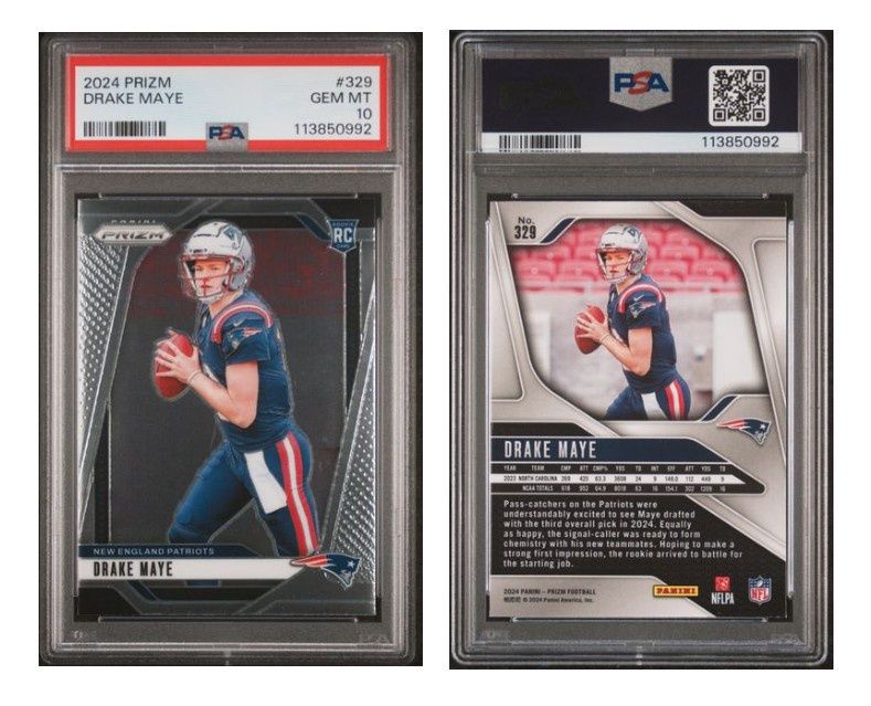 2024 Panini Prizm Drake Maye #329 - PSA 10