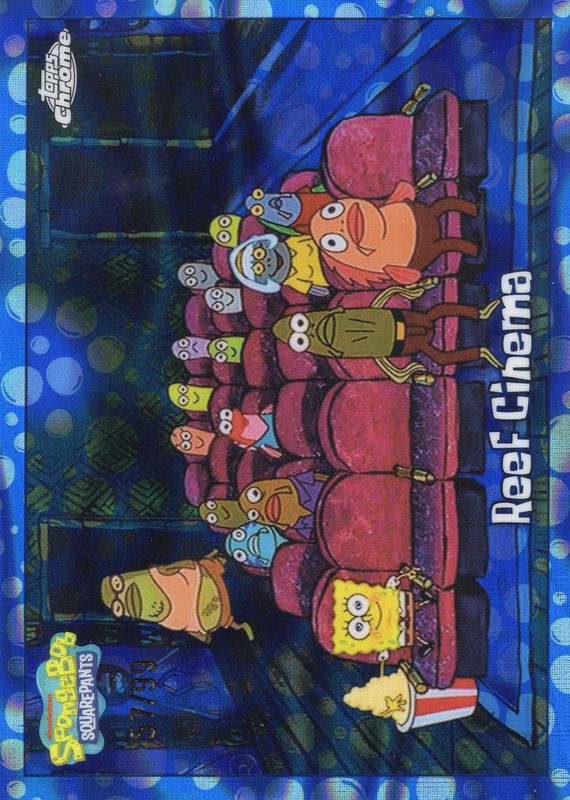 2025 Topps Chrome SpongeBob Bubblefractor Reef Cinema 57/99
