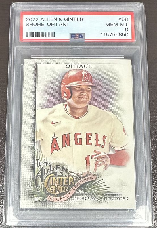 2022 Topps Allen and Ginter Shohei Ohtani #58 - PSA 10