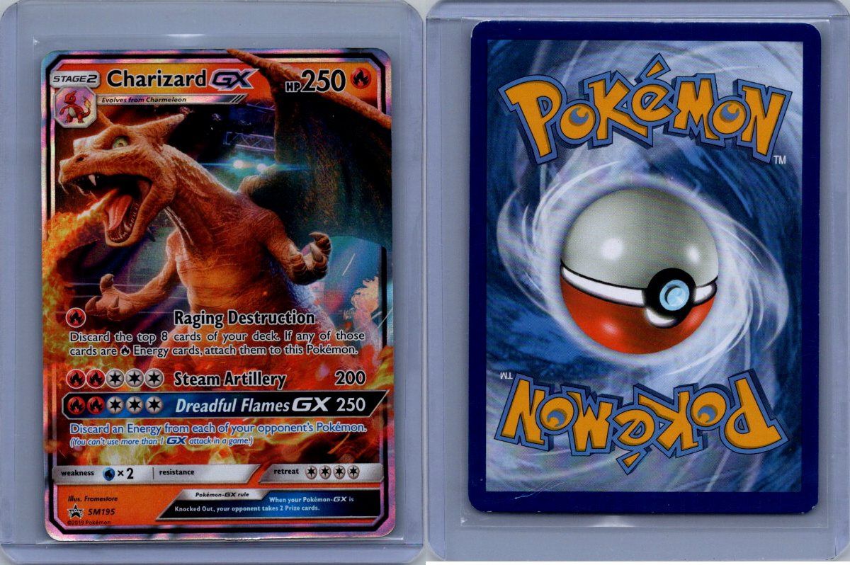 2019 Pokemon Charizard GX Holo Black Star Promo Detective Pikachu #SM195