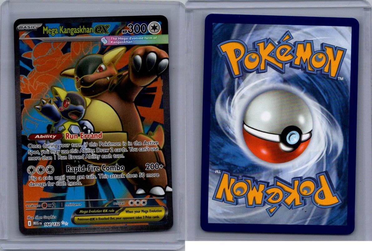 2025 Pokemon Mega Kangaskhan Ex 164/132 - Mega Evolution - Holo Secret Rare