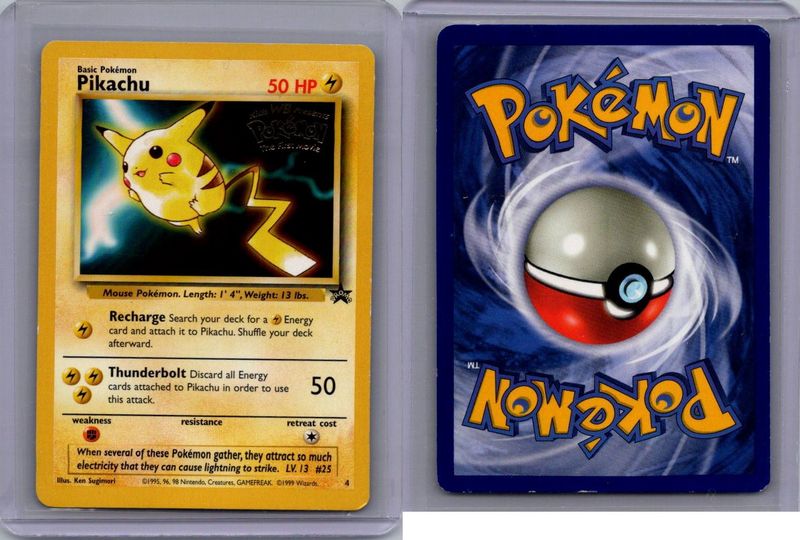 Pokémon Pikachu TCG Black Star Promo #4 the First Movie Promo
