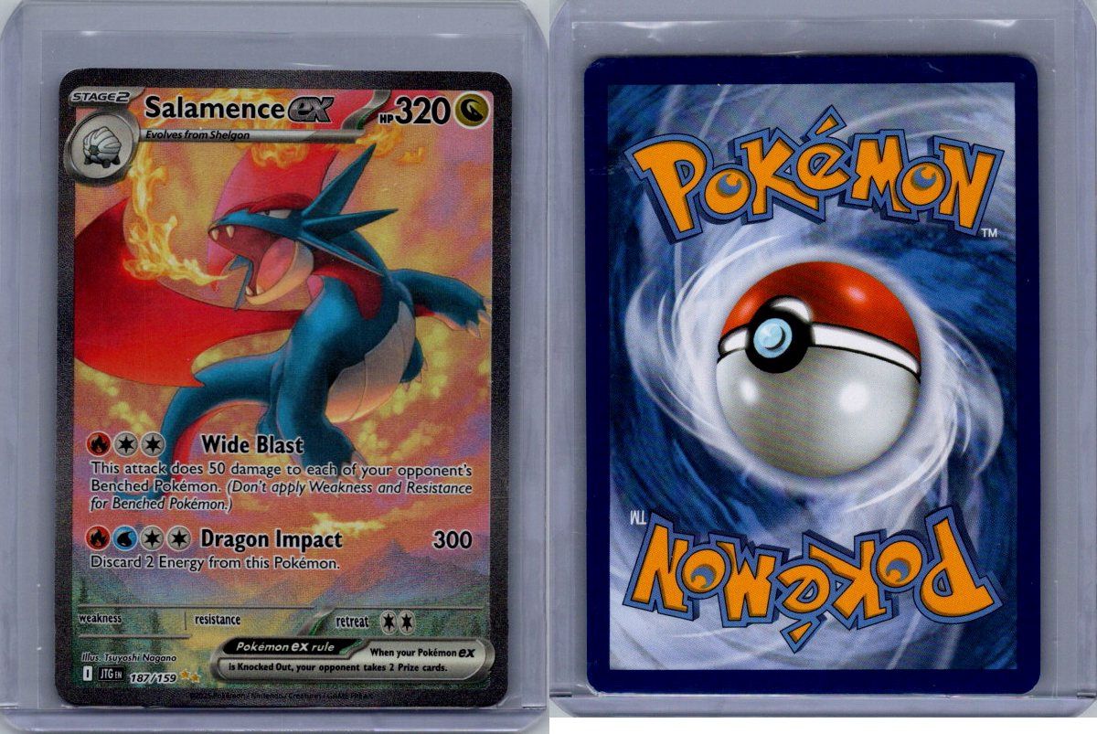 Pokémon TCG Salamence EX Journey Together Special Illustration Rare Card 187/159