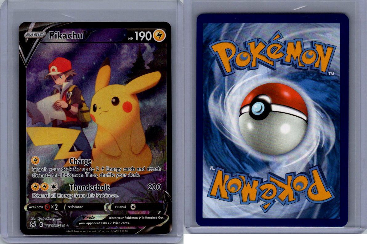 Pikachu V TG16/TG30 Swsh11: Lost Origin Trainer Gallery Holo (eBay)