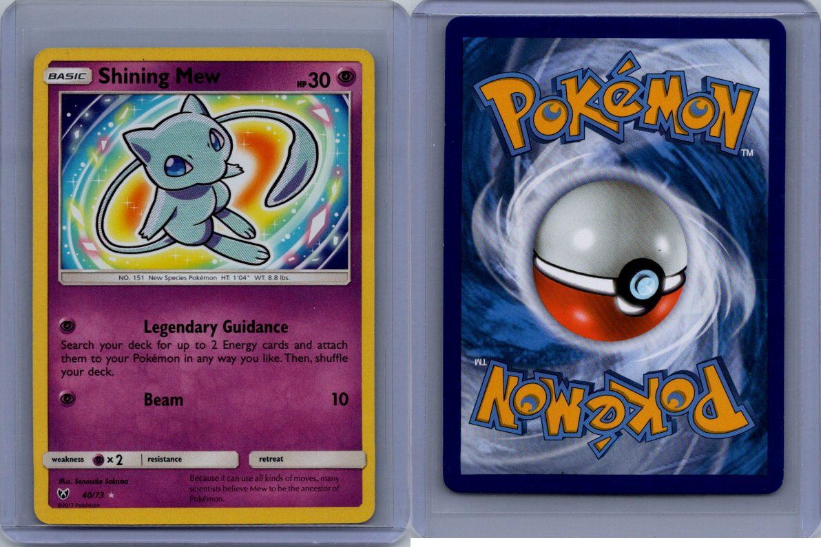 Shining Mew 40/73 2017 Pokémon TCG Holo Rare Card Shining Legends (eBay)
