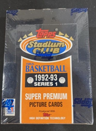 1992-93 Topps Stadium Club Basketball Series 1 - Hobby Box