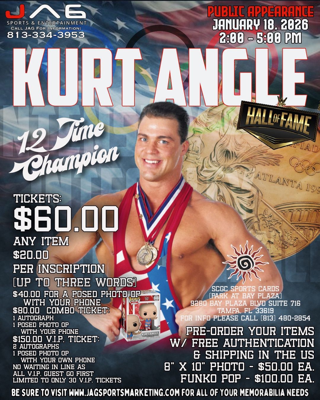 JAG - Kurt Angle - Photo (w/ your phone)