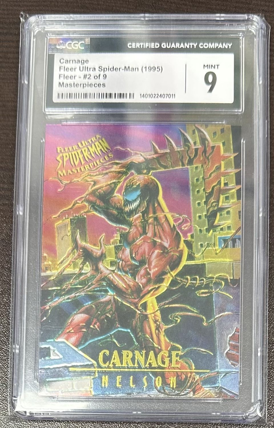 1995 Fleer Ultra Masterpieces #2 Carnage - CGC 9 (eBay)