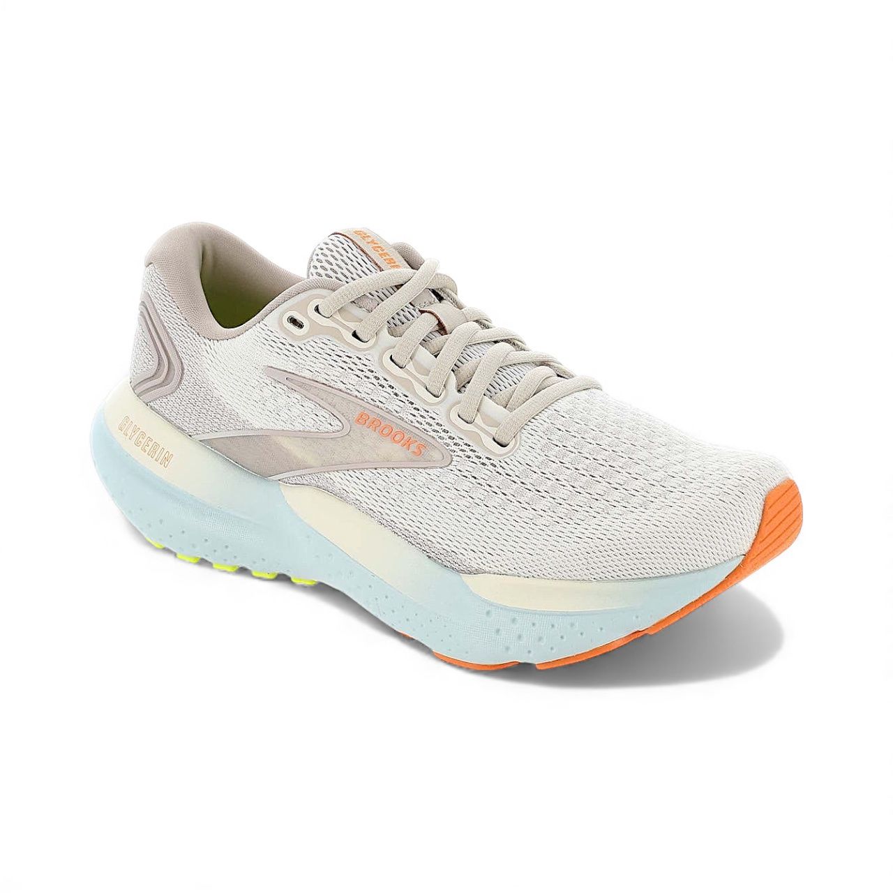 Brooks-Glycerin 21 Women, Color: Coconut/Aqua/Sunset, Size: 6