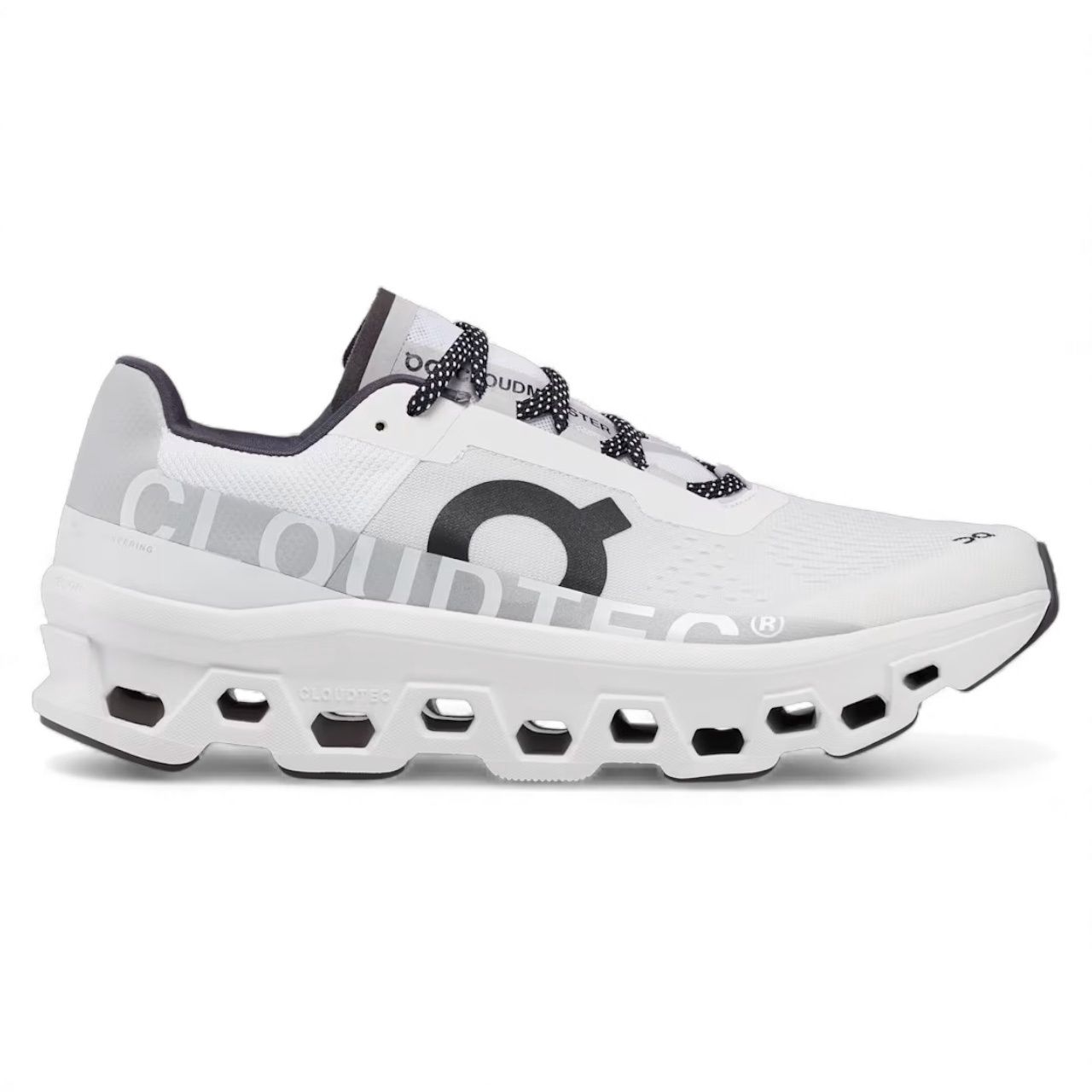ON-Cloudmonster Women, Color: All White, Size: 6