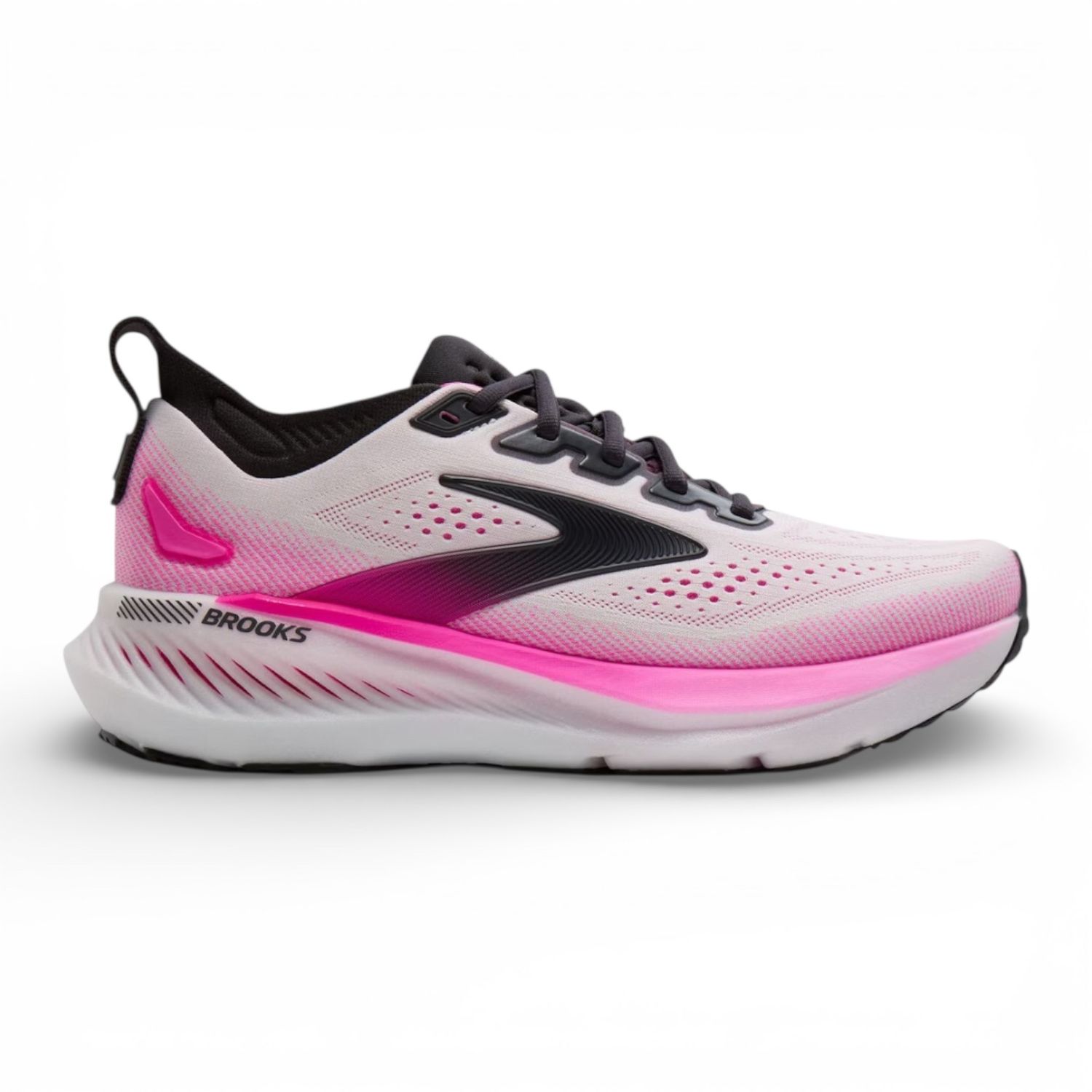 Brooks-Glycerin GTS23 Women, Color: White/Phantom/Cyber Pink, Size: 7
