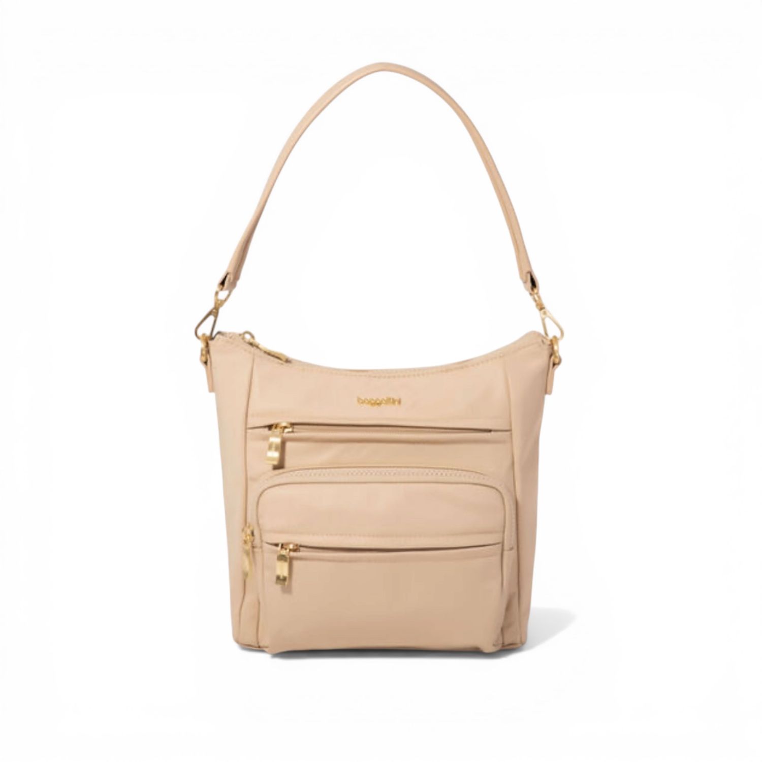 Baggalini-Nolita Convertible Crossbody, Color: Desert Sand Twill