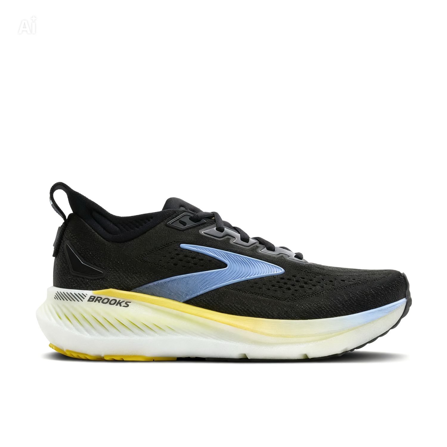 Brooks-Glycerin GTS 23 Men, Color: Black/Cyber Yellow/Nightlife, Size: 8