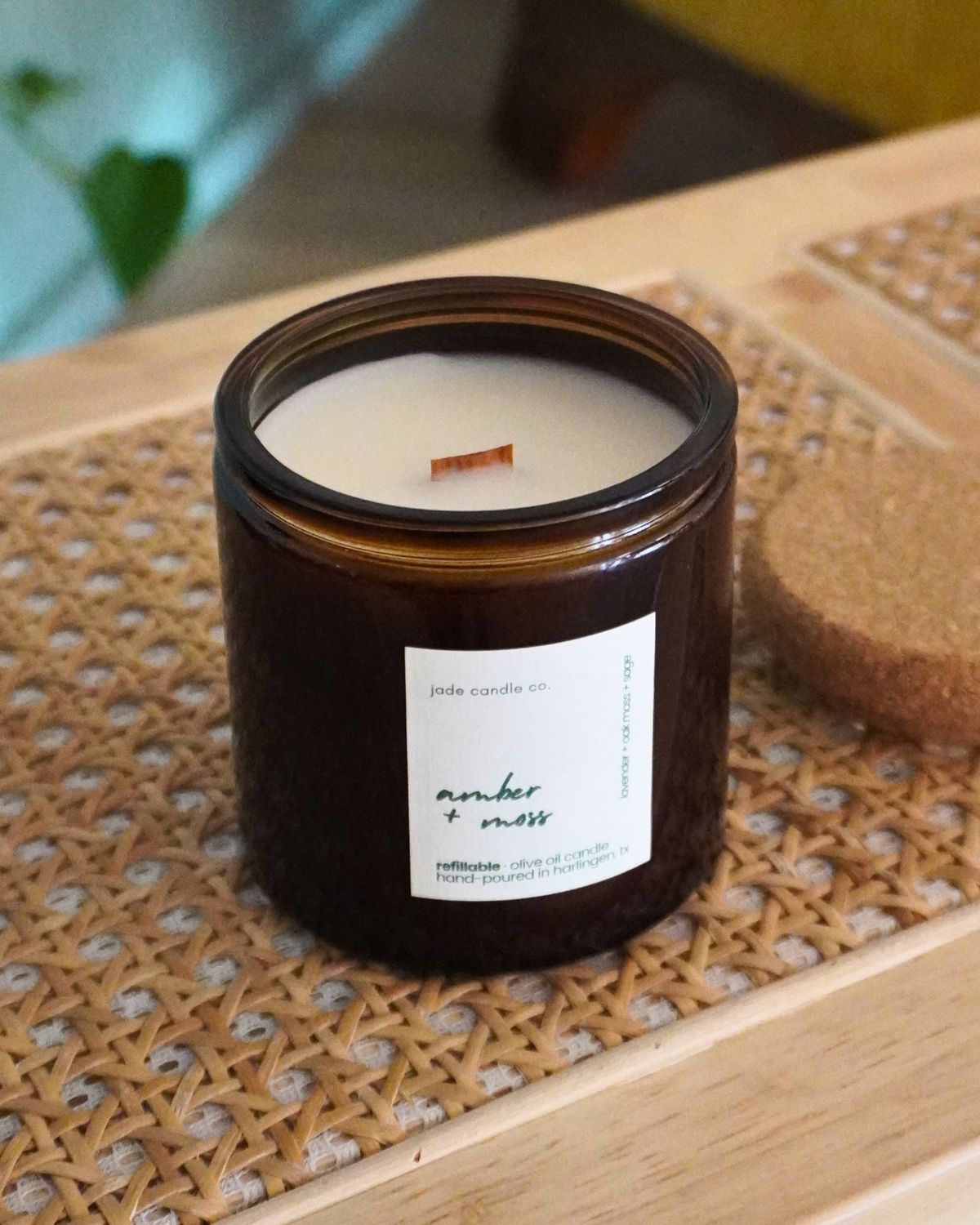 Amber + Moss Candle