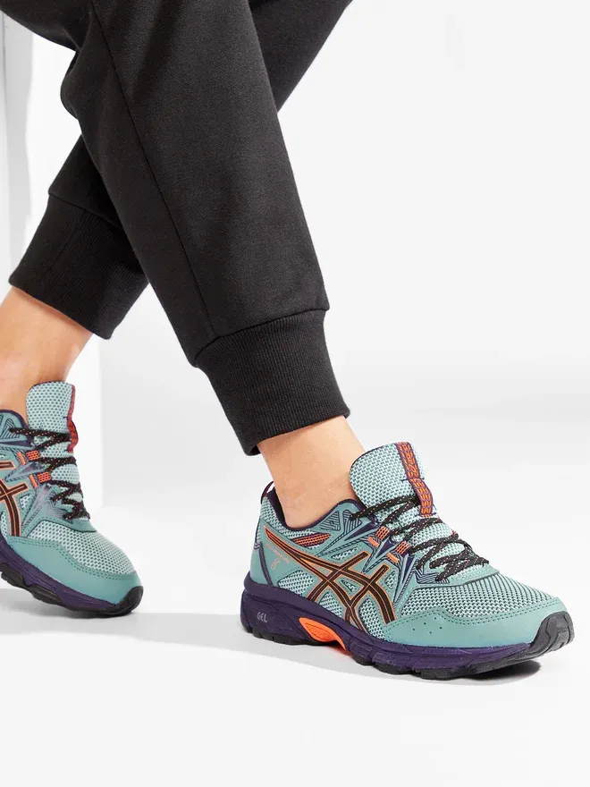 ASICS Women&#39;s Gel-Venture 8-Running Shoes Misty Pine/Nova Orange