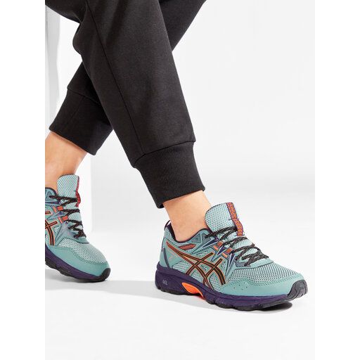 ASICS Women&#39;s Gel-Venture 8-Running Shoes Misty Pine/Nova Orange