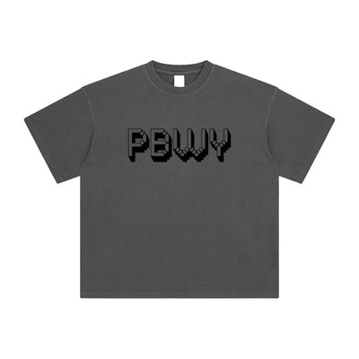 NO PARADE PBWY Tee – Pixel Monogram Edition (Stone Wash)
