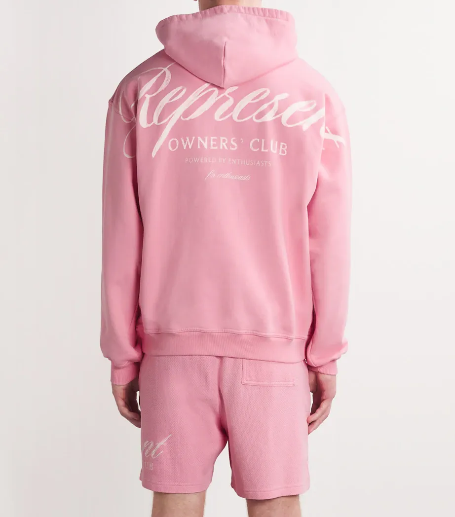REPRESENT Owners’ Club Script Hoodie – Pink