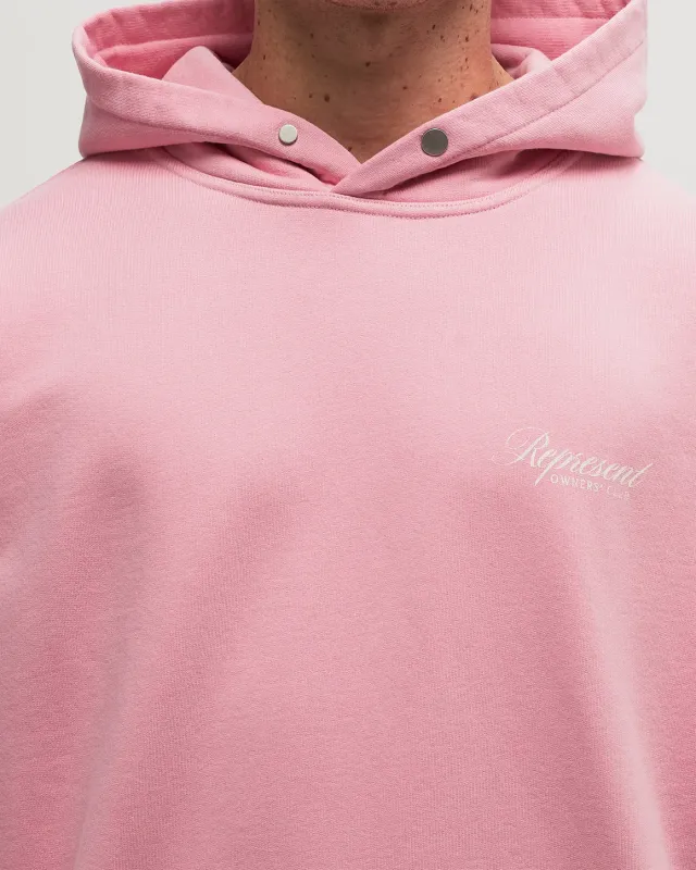 REPRESENT Owners’ Club Script Hoodie – Pink