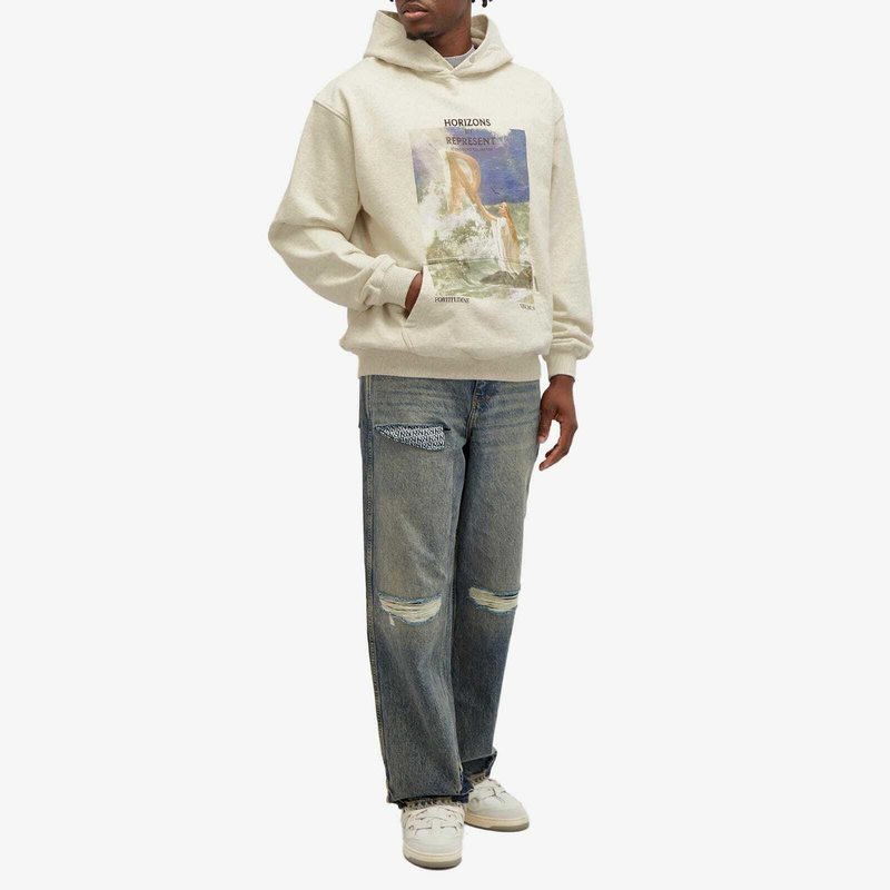 Represent Higher Truth Hoodie – Cream Marl
