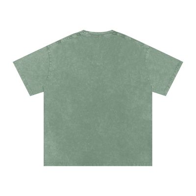 PBWY™ Essential Tee – Pixel Monogram “Peace Be With You” / Bean Green Acid Wash Oversize
