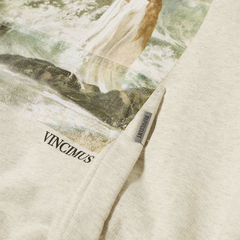 Represent Cream marl Hoodie