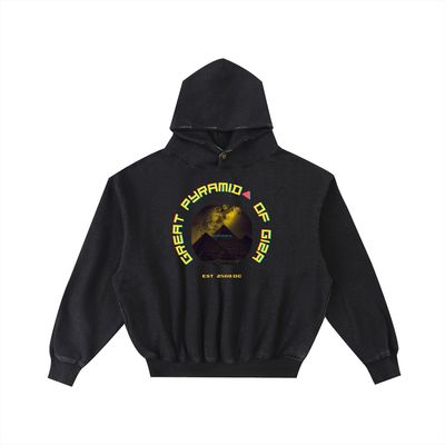 PBWY Light Code Hoodie – Eclipse Black - Enzyme-Washed Cotton Fleece