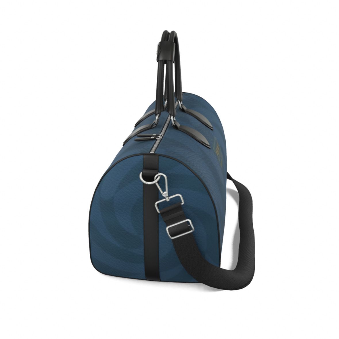 PBWY Damier Unbound — Large Nappa Duffle in Petrolio / Noir