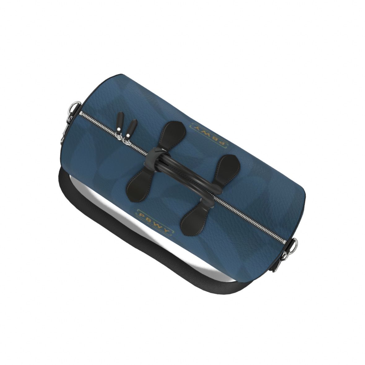 PBWY Damier Unbound — Large Nappa Duffle in Petrolio / Noir