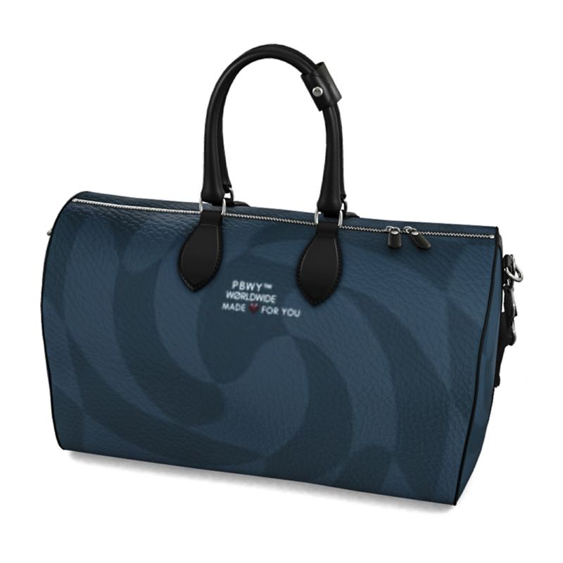 PBWY Damier Unbound — Large Nappa Duffle in Petrolio / Noir