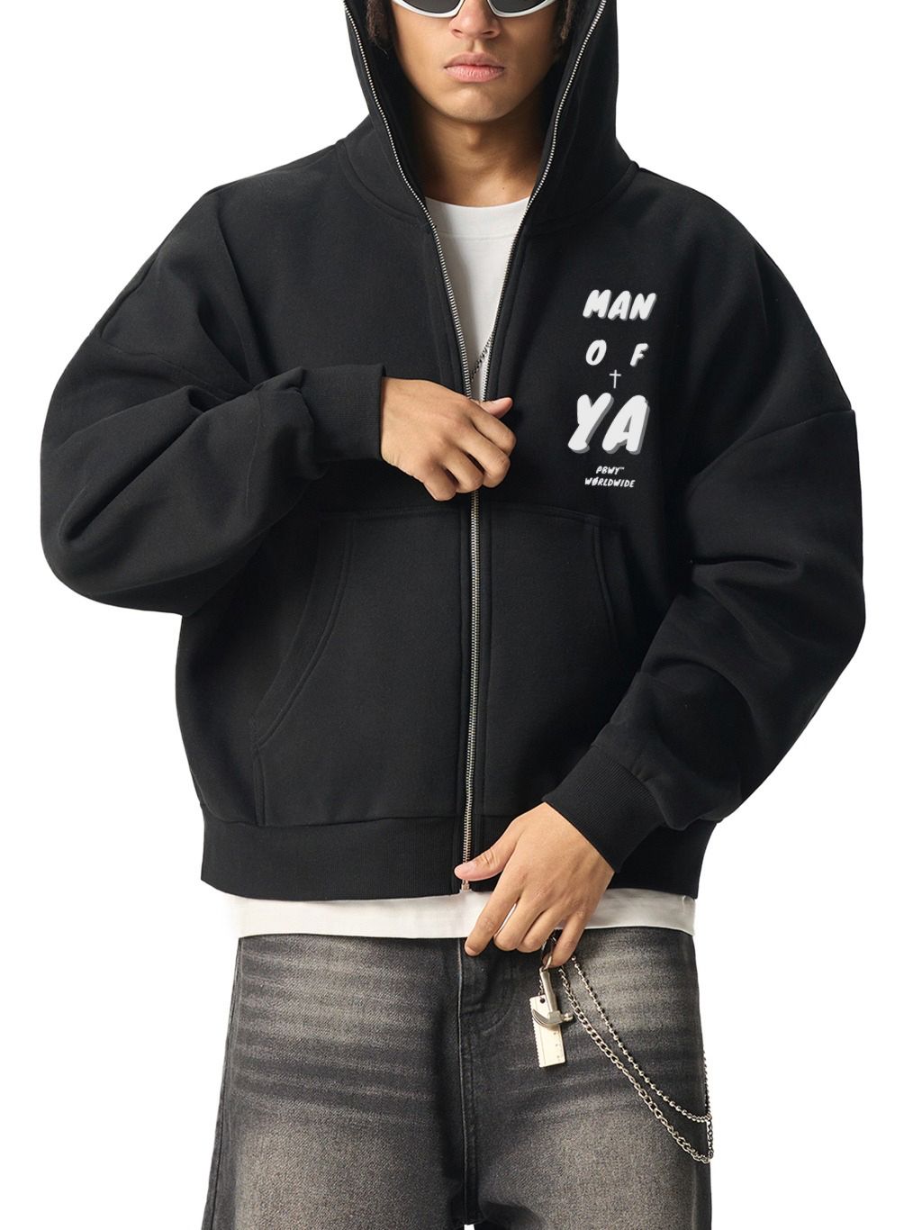 PBWY™ Man of Ya — Signature Zip Hood