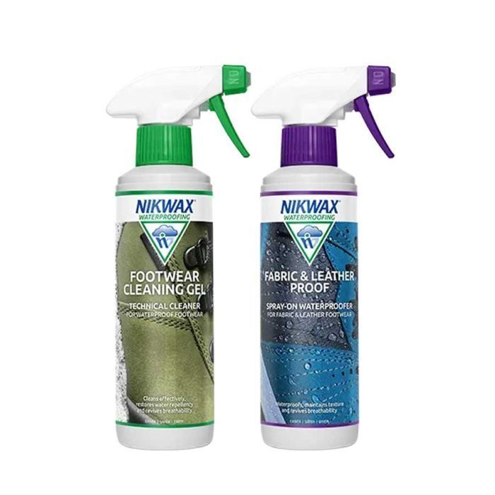NIKWAX FOOTWEAR CLEANING GEL/FABRIC & LEATHER PROOF 300ML [6] SINGLE