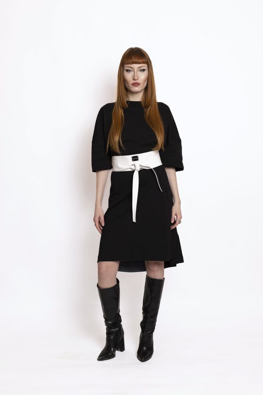 Thalia - Oversize Tee Dress Black