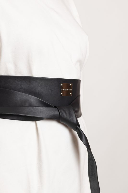 Liora - Lucy Leather Belt Black