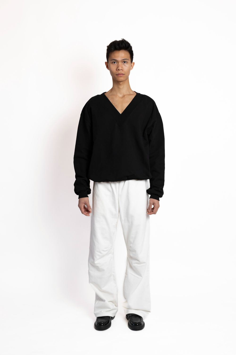 Ferox - V Neck Sweatshirt Black, taglia: xs
